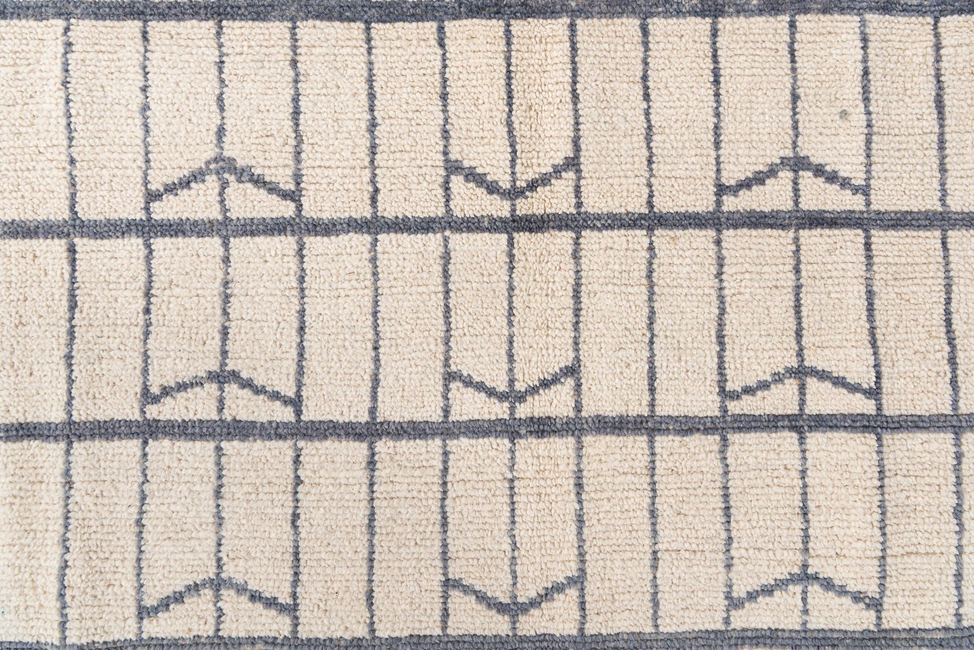 8' 8 x 10' 8 Hand Knotted Moroccan Wool Rug