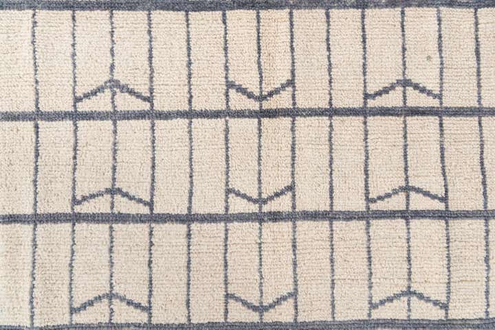 8' 8 x 10' 8 Hand Knotted Moroccan Wool Rug