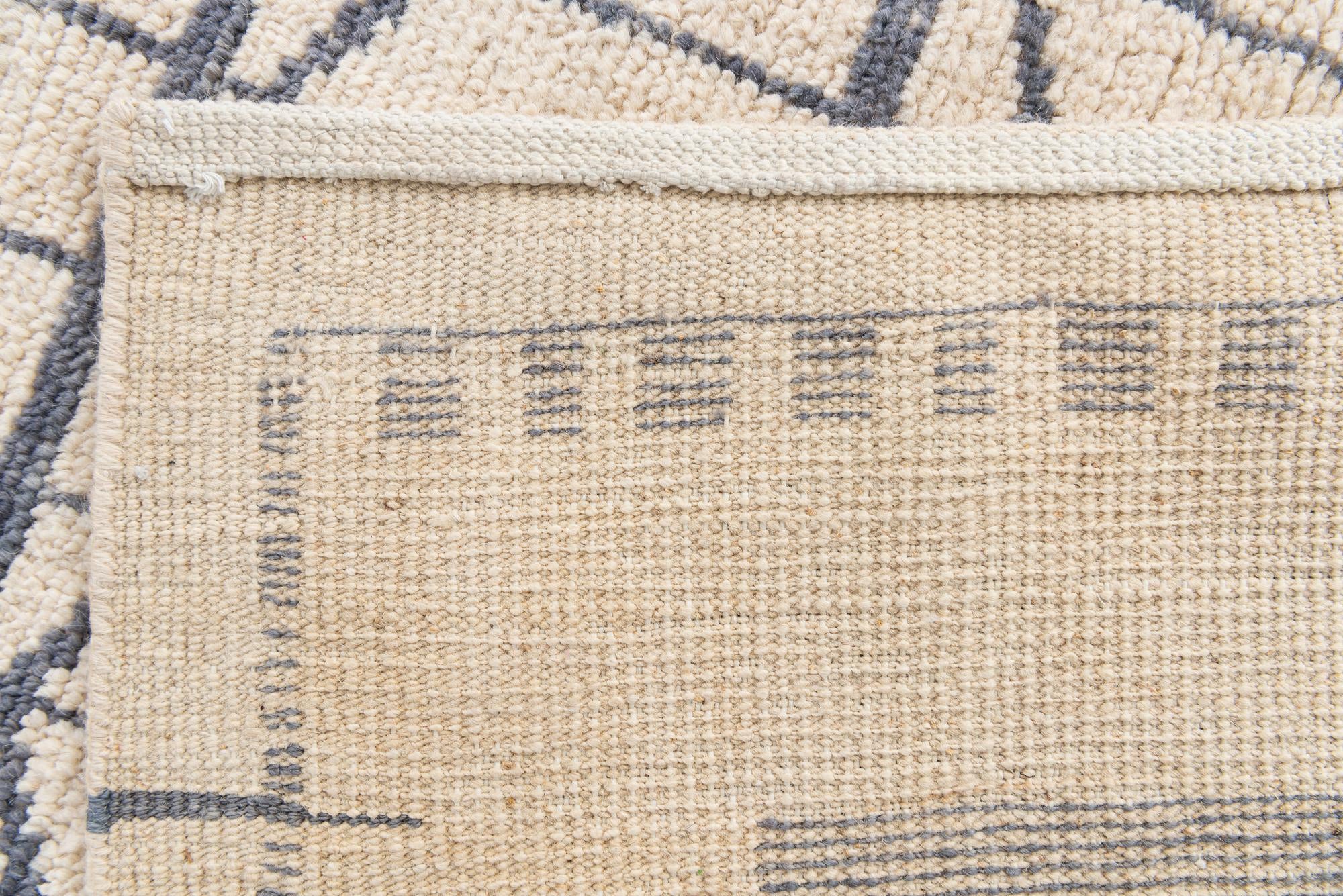 8' 8 x 10' 8 Hand Knotted Moroccan Wool Rug