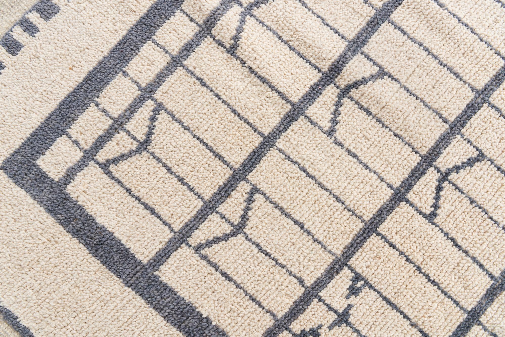 8' 8 x 10' 8 Hand Knotted Moroccan Wool Rug