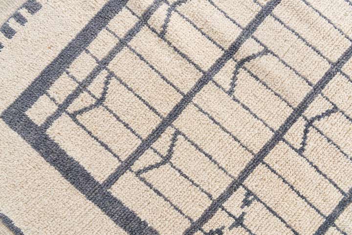 8' 8 x 10' 8 Hand Knotted Moroccan Wool Rug