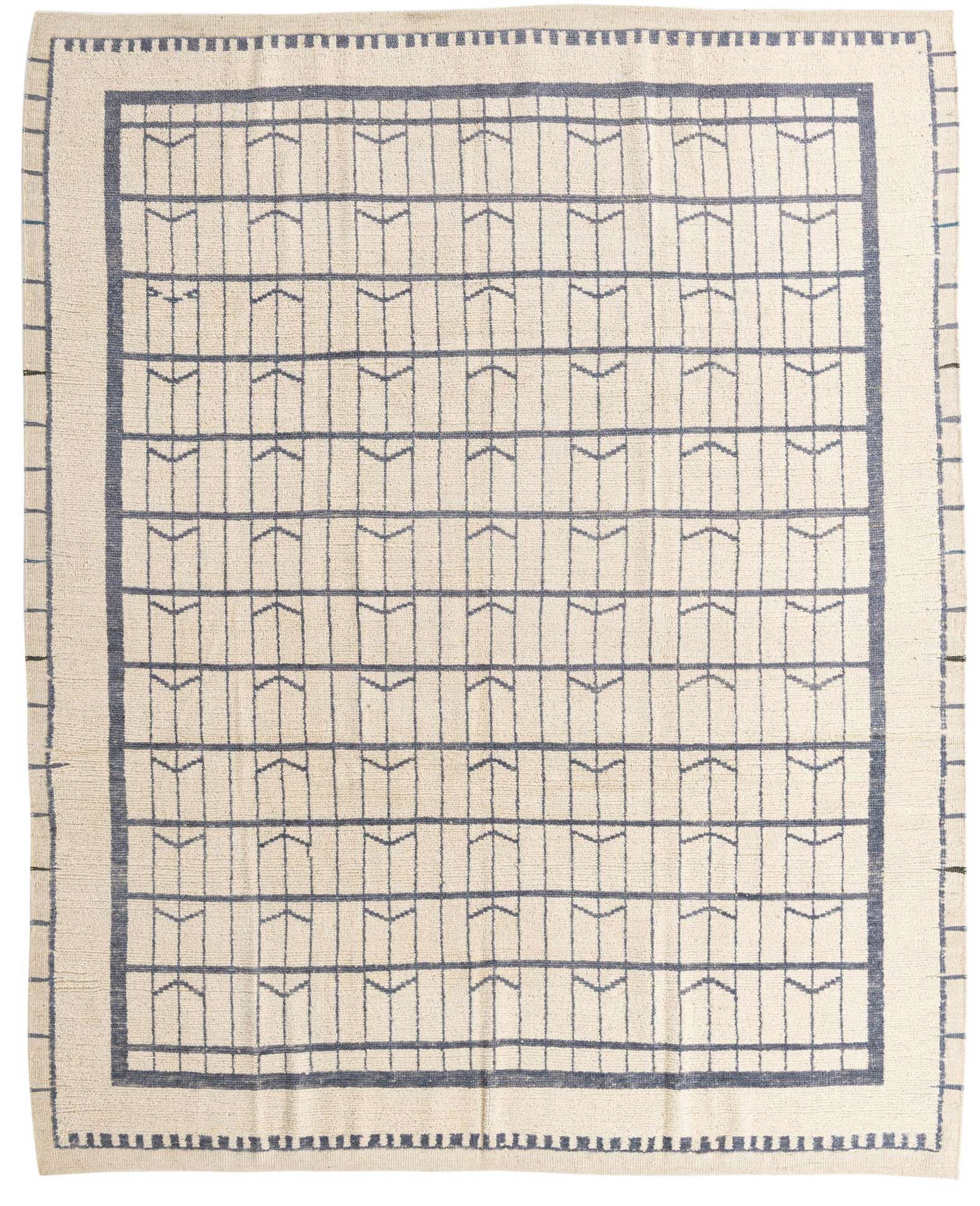 8' 8 x 10' 8 Hand Knotted Moroccan Wool Rug