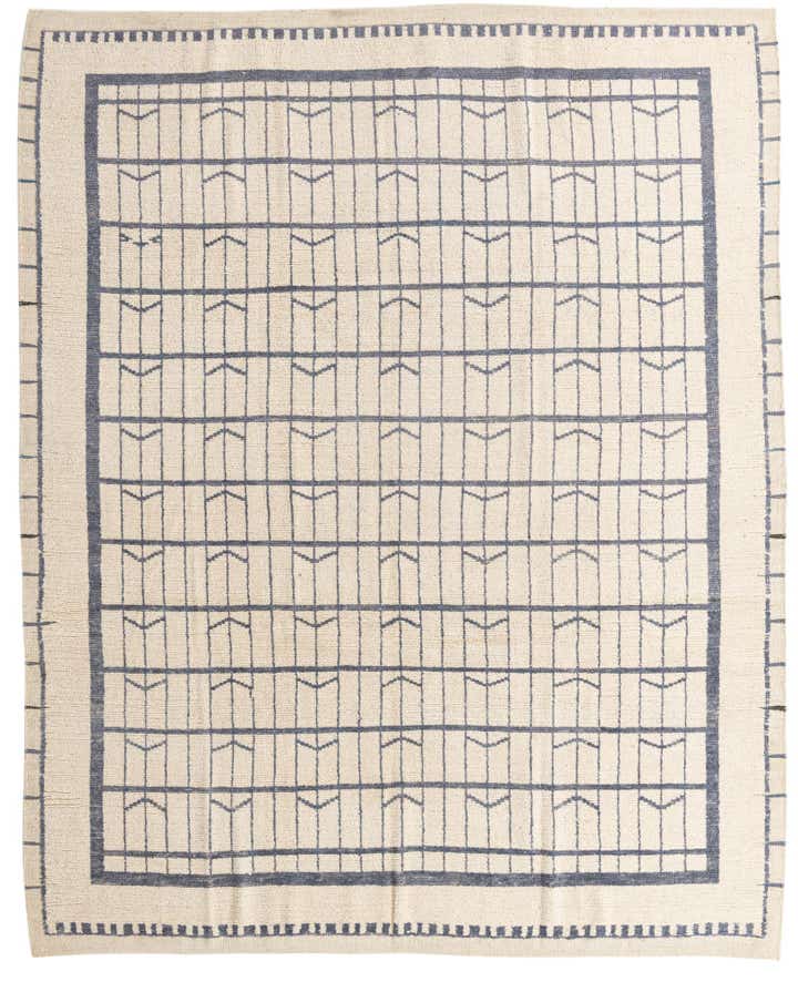 8' 8 x 10' 8 Hand Knotted Moroccan Wool Rug