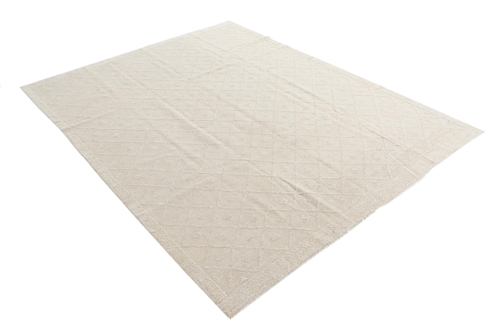 8' 1 x 10' 5 Hand Knotted Moroccan Wool Rug