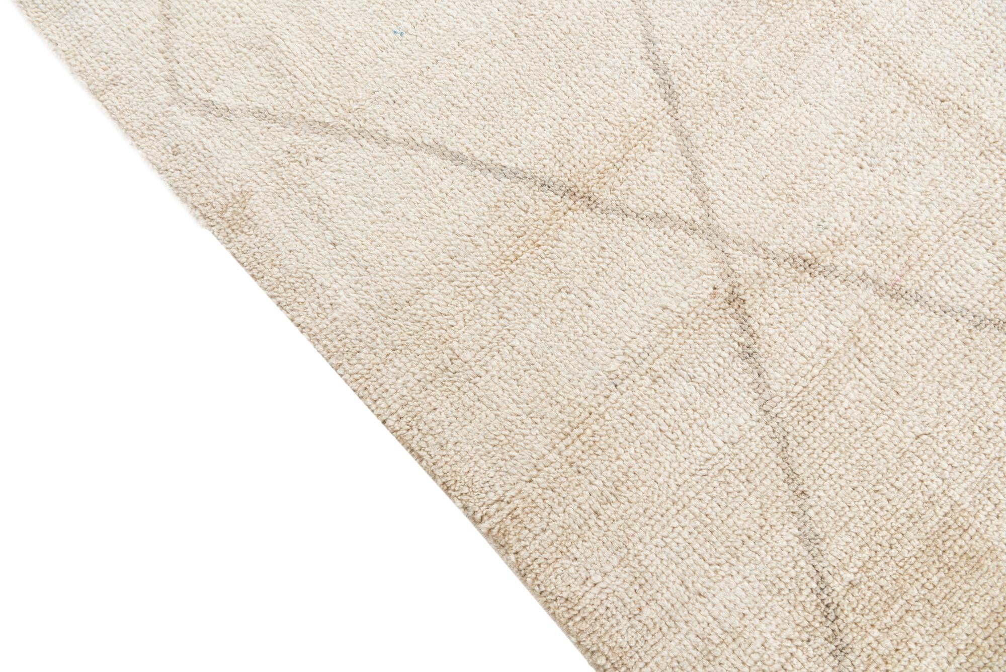 5' 8 x 8' 3 Hand Knotted Moroccan Wool Rug