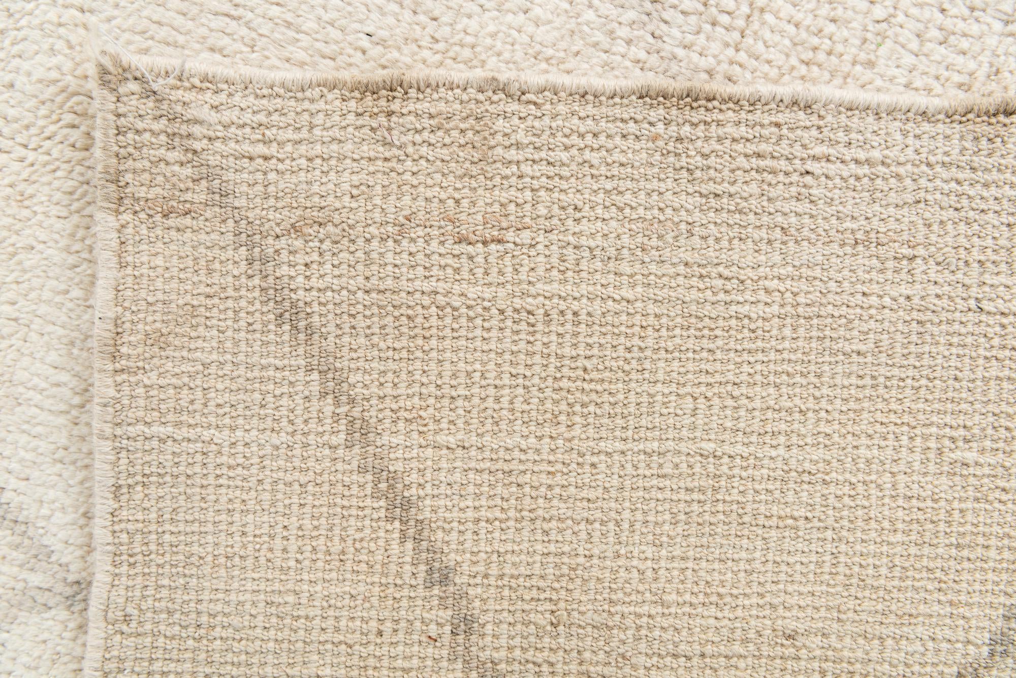 5' 8 x 8' 3 Hand Knotted Moroccan Wool Rug