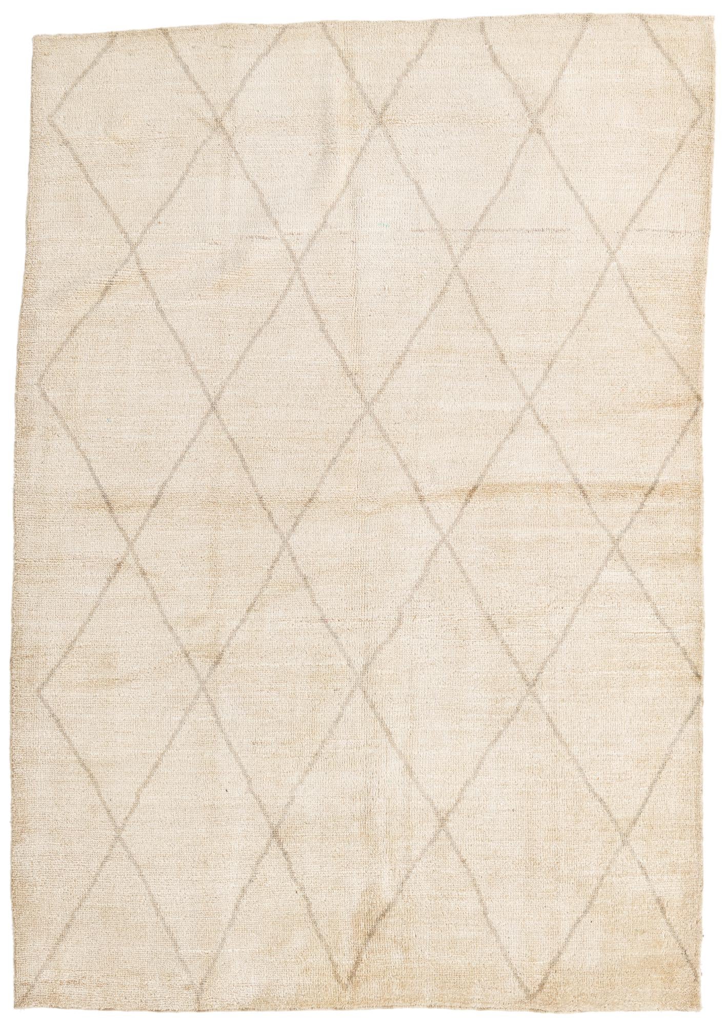 5' 8 x 8' 3 Hand Knotted Moroccan Wool Rug
