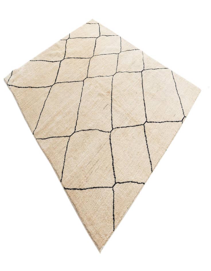 Detail image of 5' 9 x 7' 4  Hand Knotted Moroccan Wool Rug