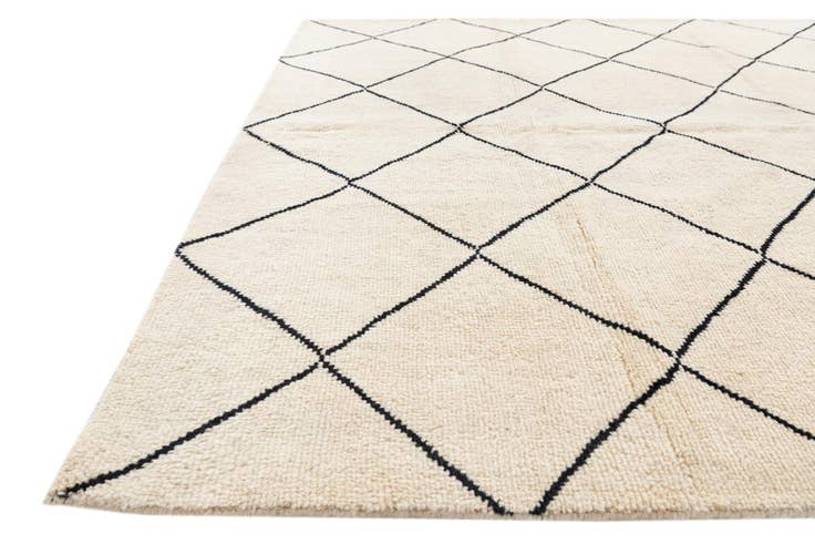 Detail image of 5' 8 x 8' Hand Knotted Moroccan Wool Rug