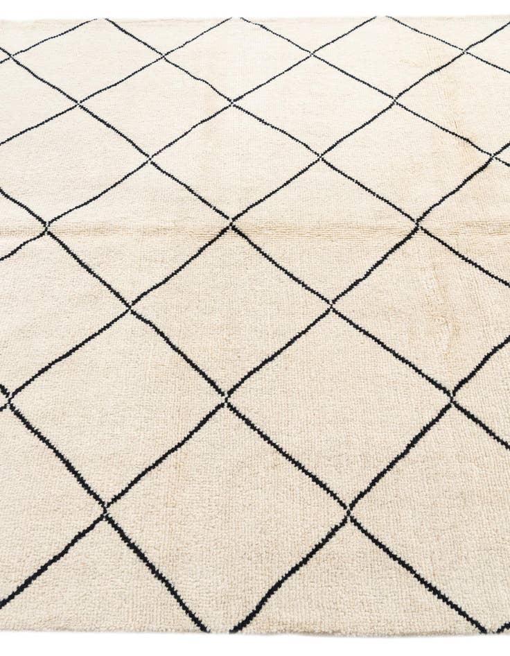 Detail image of 5' 8 x 8'  Hand Knotted Moroccan Wool Rug