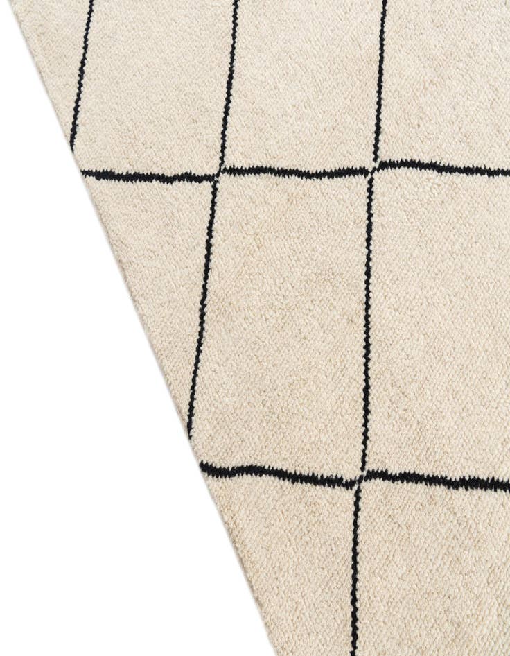 Detail image of 5' 8 x 8'  Hand Knotted Moroccan Wool Rug