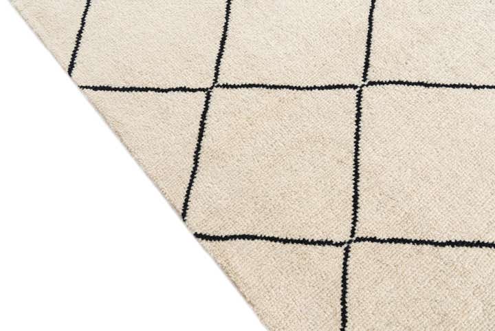 5' 8 x 8' Hand Knotted Moroccan Wool Rug