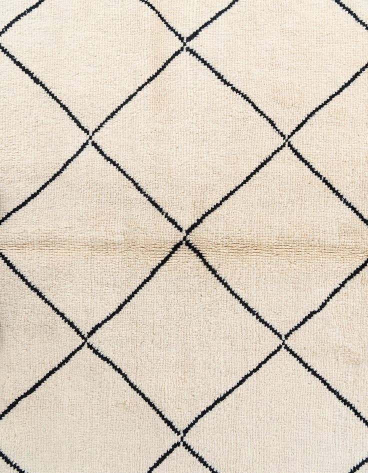Detail image of 5' 8 x 8'  Hand Knotted Moroccan Wool Rug