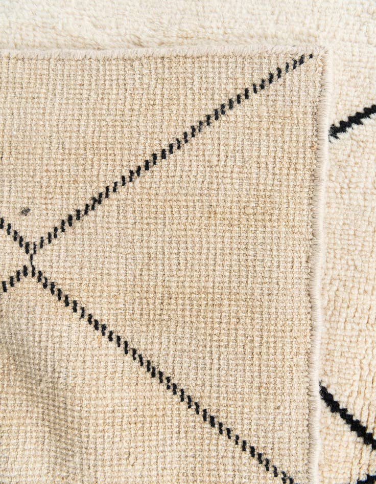 Detail image of 5' 8 x 8'  Hand Knotted Moroccan Wool Rug