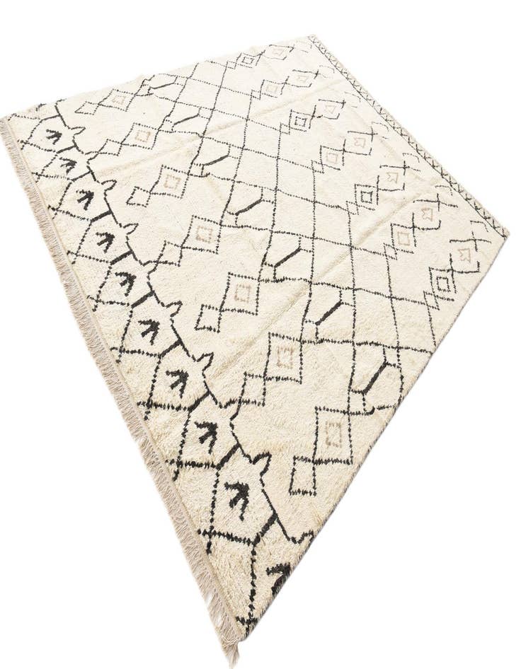 Detail image of 8' x 10' 8  Hand Knotted Moroccan Wool Rug