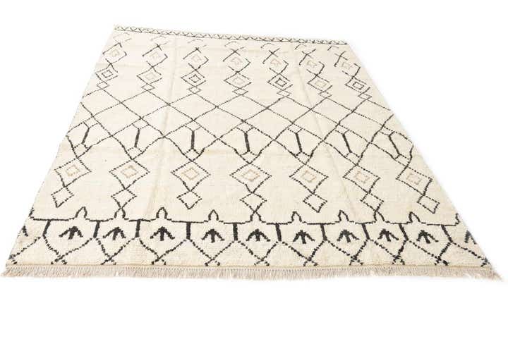 8' x 10' 8 Hand Knotted Moroccan Wool Rug