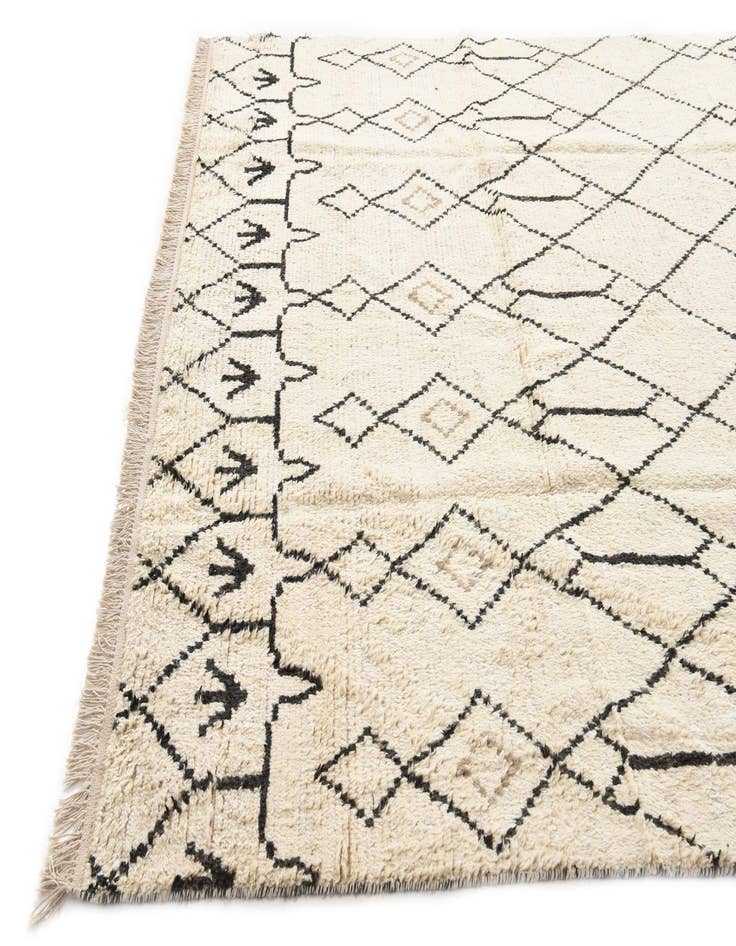 Detail image of 8' x 10' 8  Hand Knotted Moroccan Wool Rug