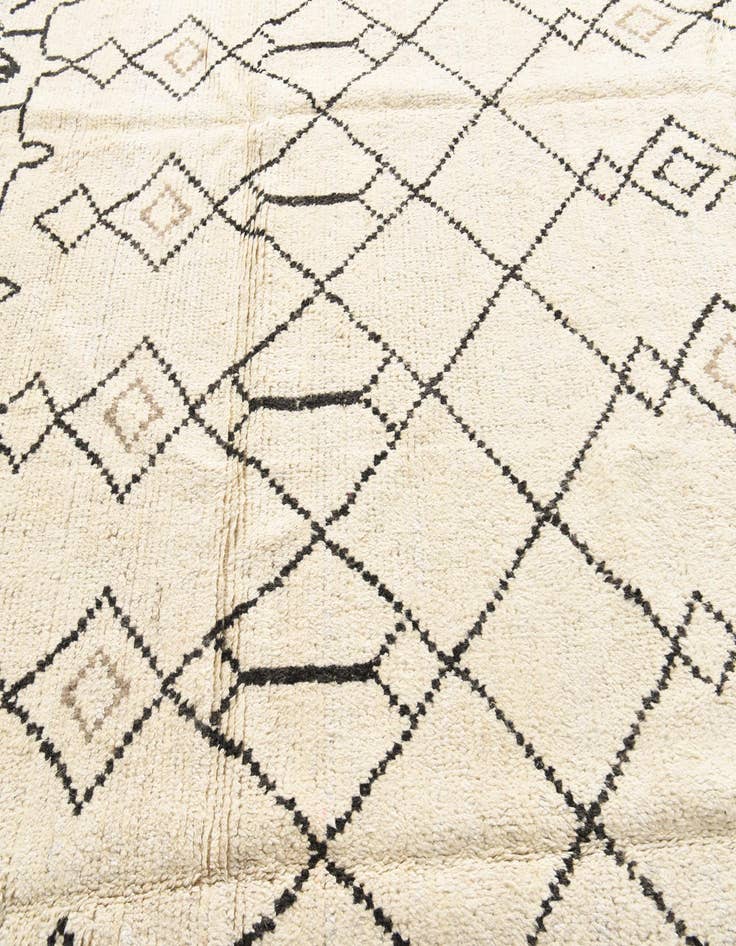 Detail image of 8' x 10' 8  Hand Knotted Moroccan Wool Rug