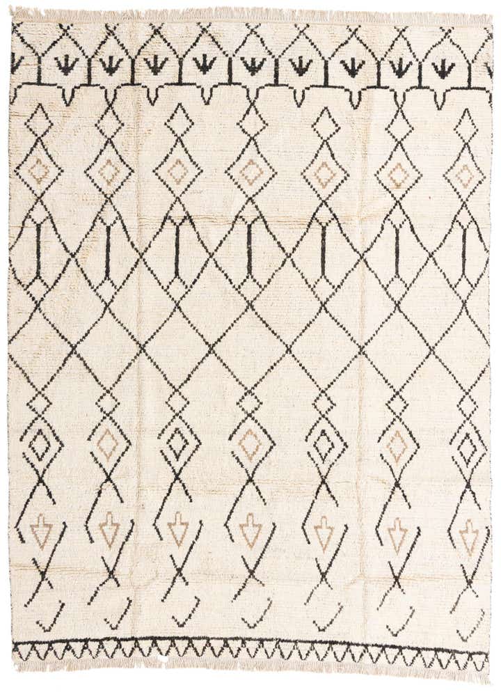 8' x 10' 8 Hand Knotted Moroccan Wool Rug