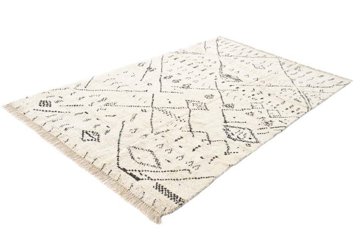 Detail image of 5' 9 x 9' 5 Hand Knotted Moroccan Wool Rug