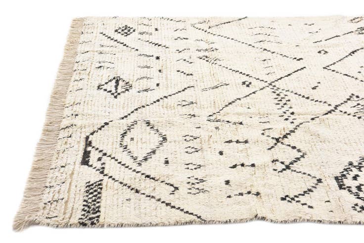 Detail image of 5' 9 x 9' 5 Hand Knotted Moroccan Wool Rug