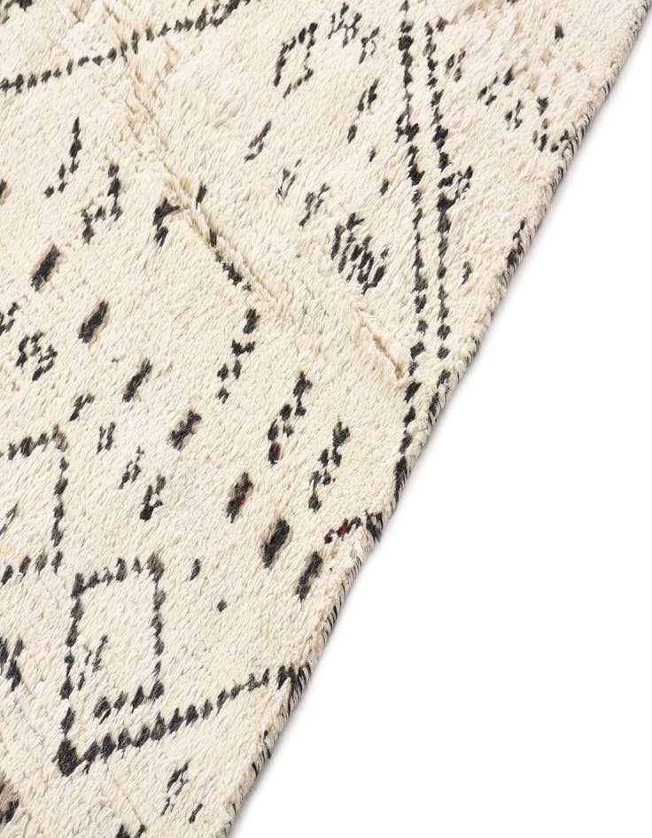 Detail image of 5' 9 x 9' 5  Hand Knotted Moroccan Wool Rug