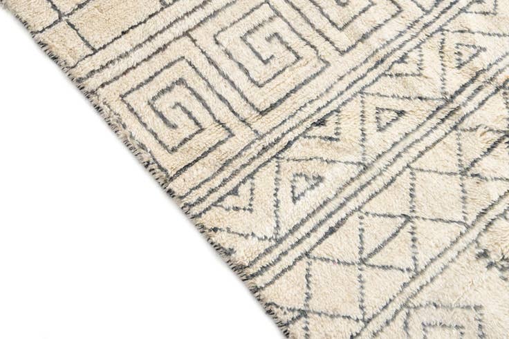 Detail image of 5' 2 x 8' Hand Knotted Moroccan Wool Rug