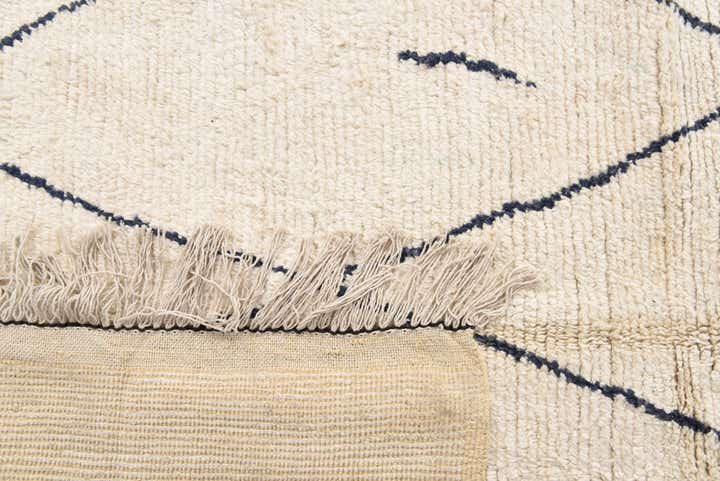 9' 4 x 12' Hand Knotted Moroccan Wool Rug