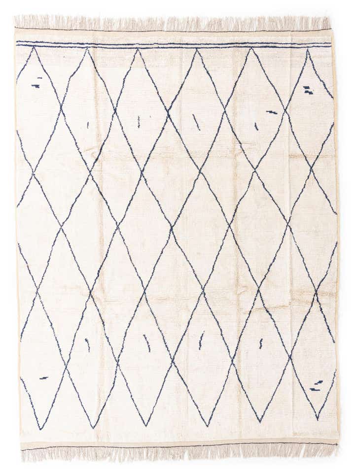 9' 4 x 12' Hand Knotted Moroccan Wool Rug
