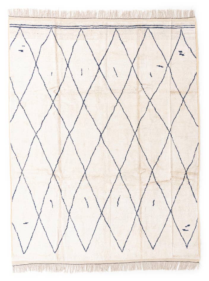 Detail image of 9' 4 x 12' Hand Knotted Moroccan Wool Rug