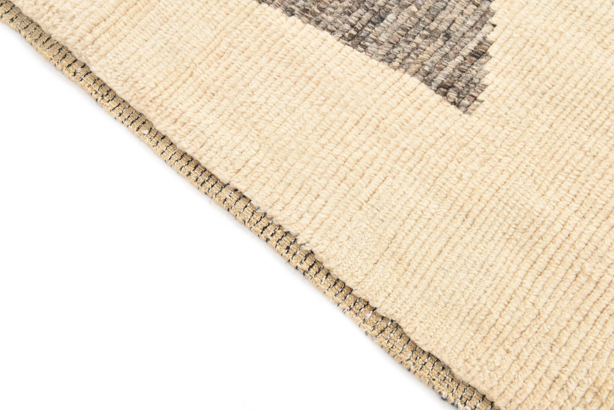 9' 1 x 12' 4 Hand Knotted Moroccan Wool Rug