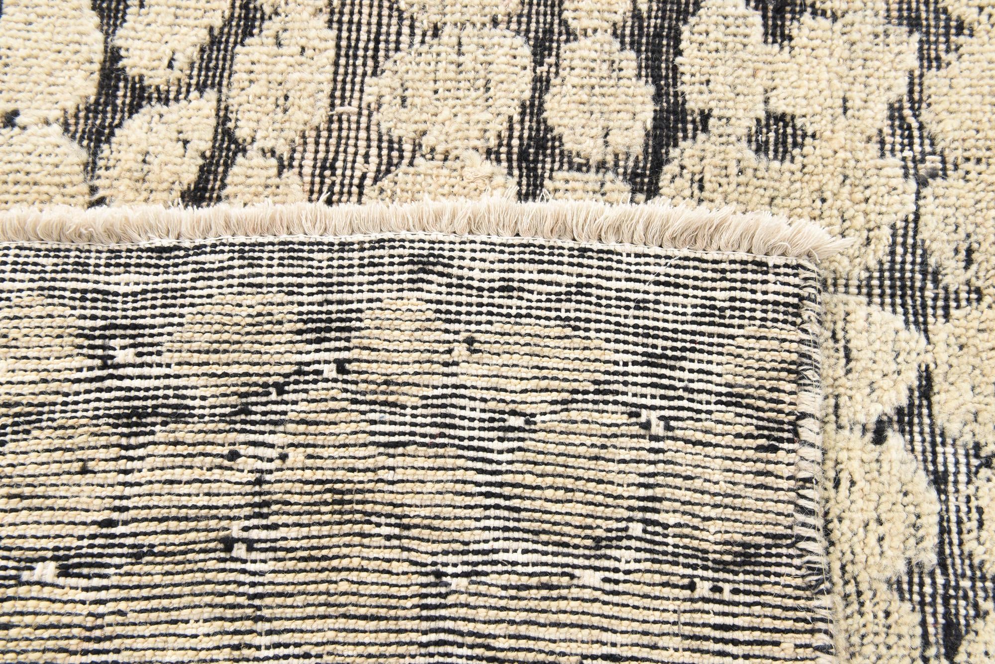 5' 6 x 8' 3 Hand Knotted Moroccan Wool Rug