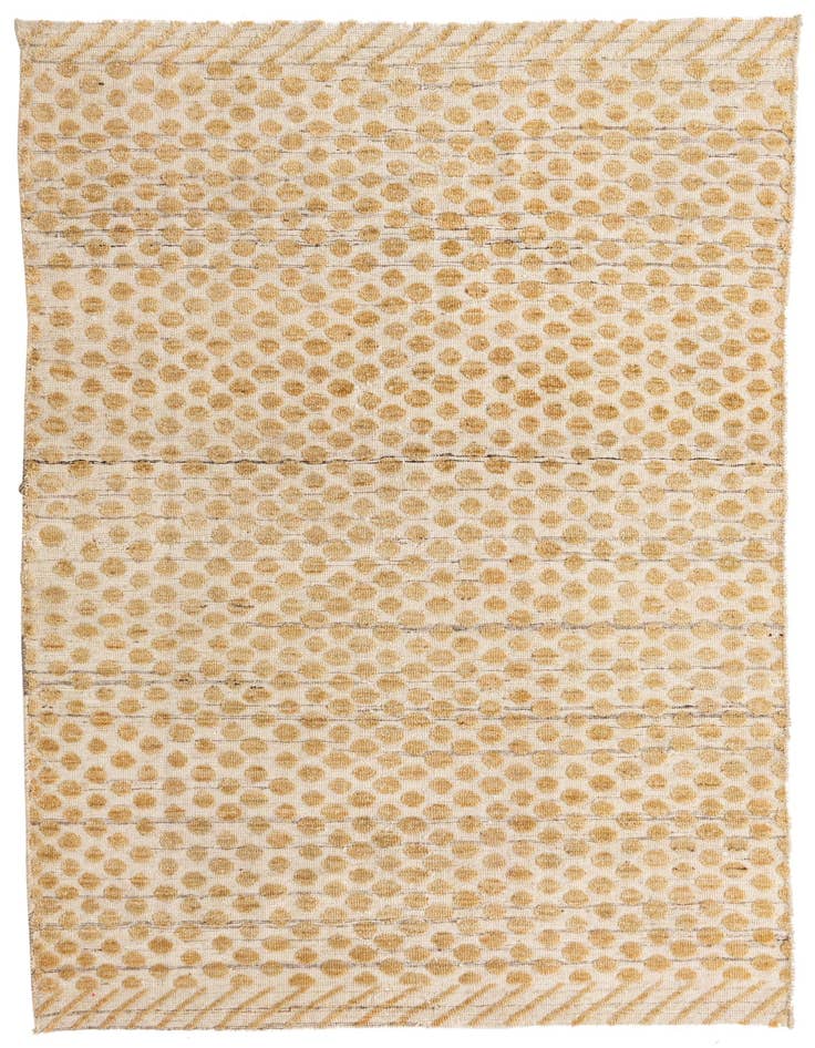 Detail image of 5' 4 x 7' 9 Hand Knotted Moroccan Wool Rug