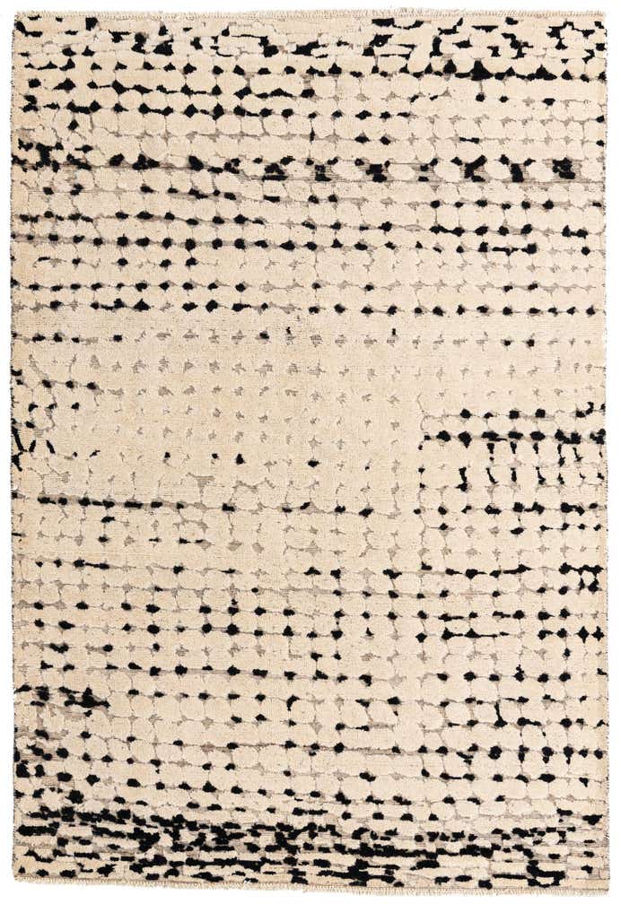 5' 7 x 8' 3 Hand Knotted Moroccan Wool Rug