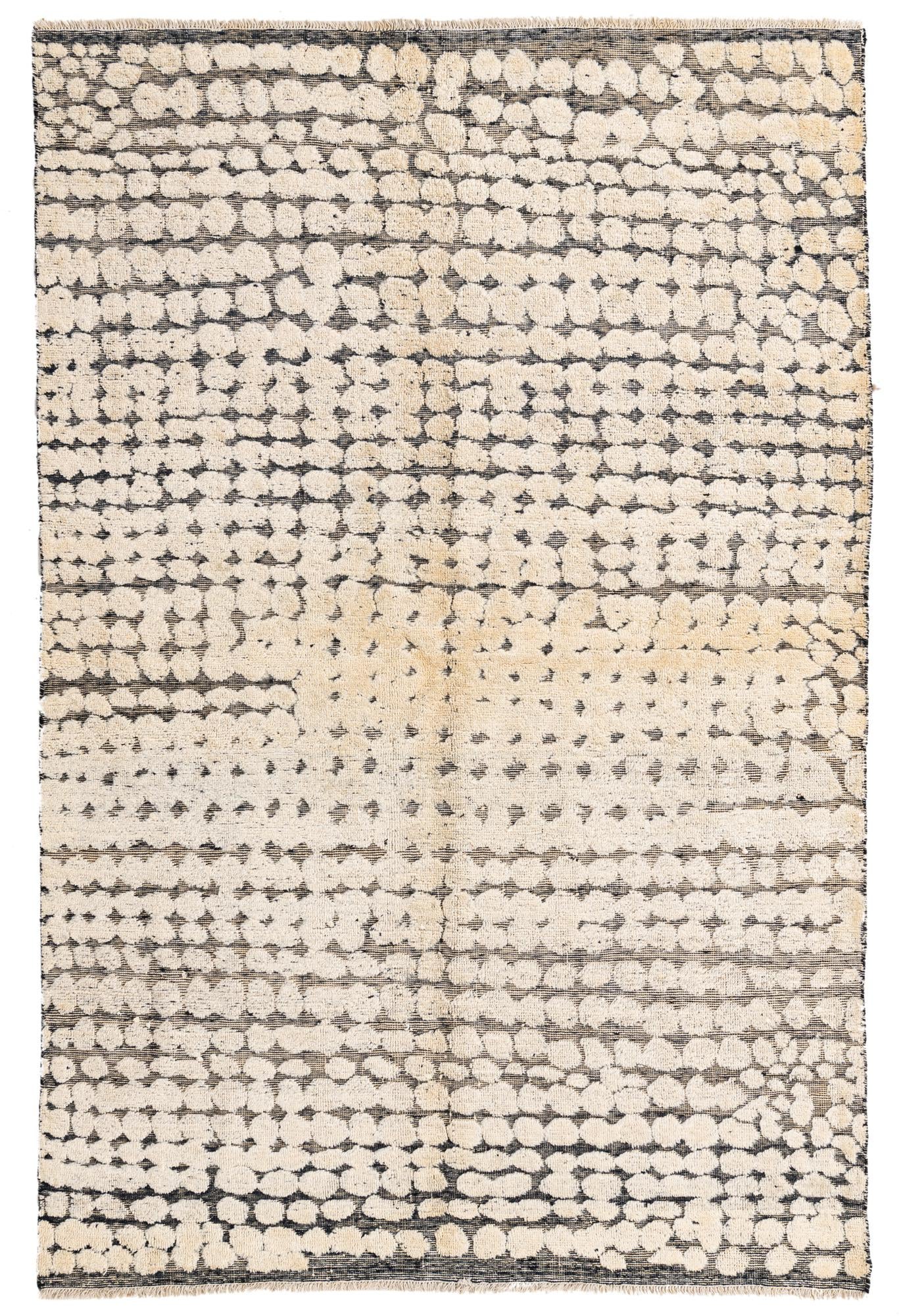 5' 6 x 8' 5 Hand Knotted Moroccan Wool Rug