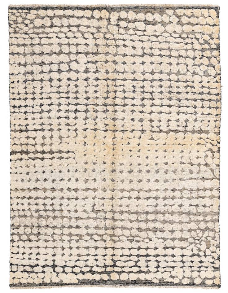 Detail image of 5' 6 x 8' 5 Hand Knotted Moroccan Wool Rug