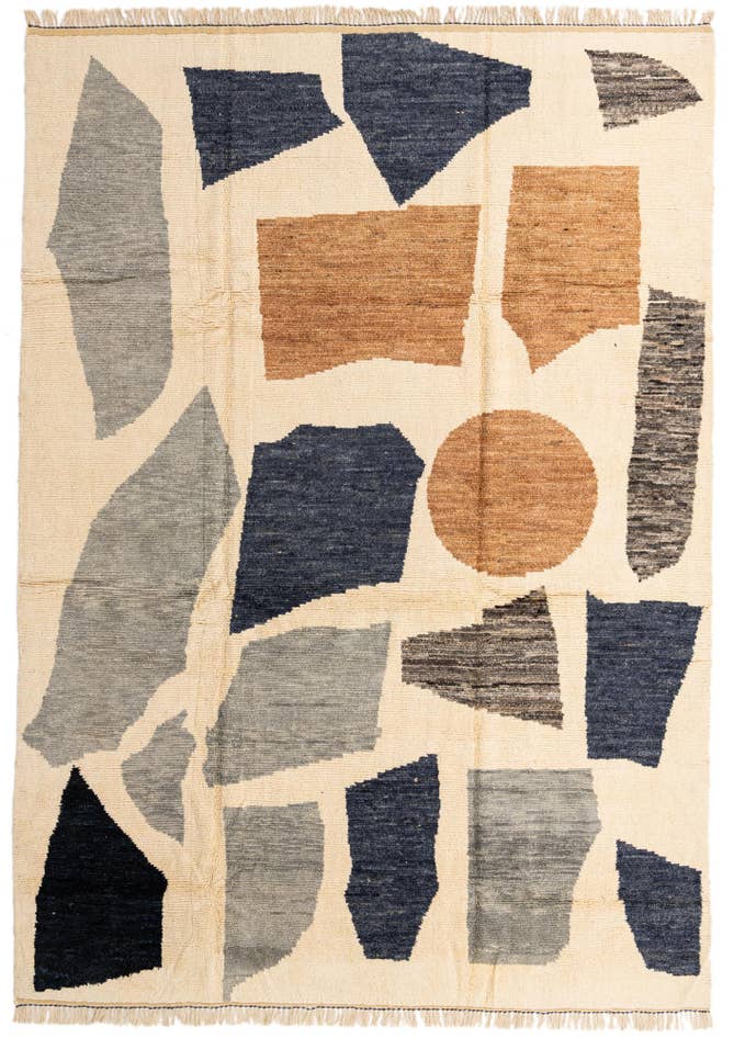Detail image of 10' 2 x 14' 5 Hand Knotted Moroccan Wool Rug