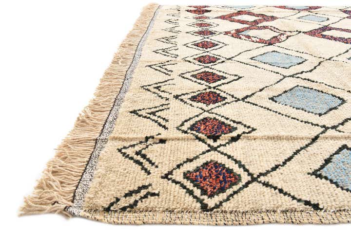 8' x 10' Hand Knotted Moroccan Wool Rug