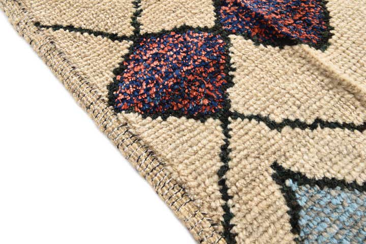 8' x 10' Hand Knotted Moroccan Wool Rug