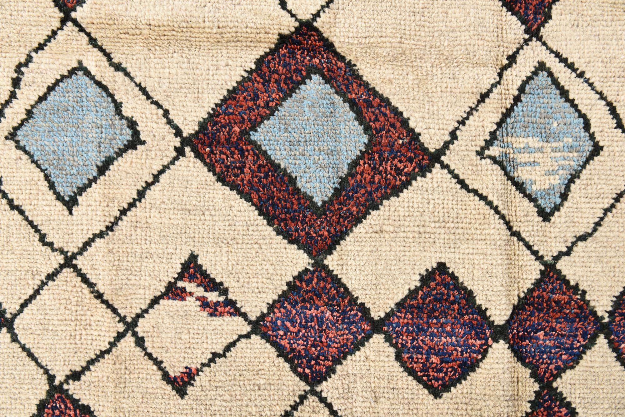 8' x 10' Hand Knotted Moroccan Wool Rug