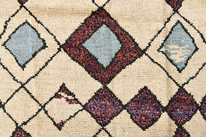 8' x 10' Hand Knotted Moroccan Wool Rug