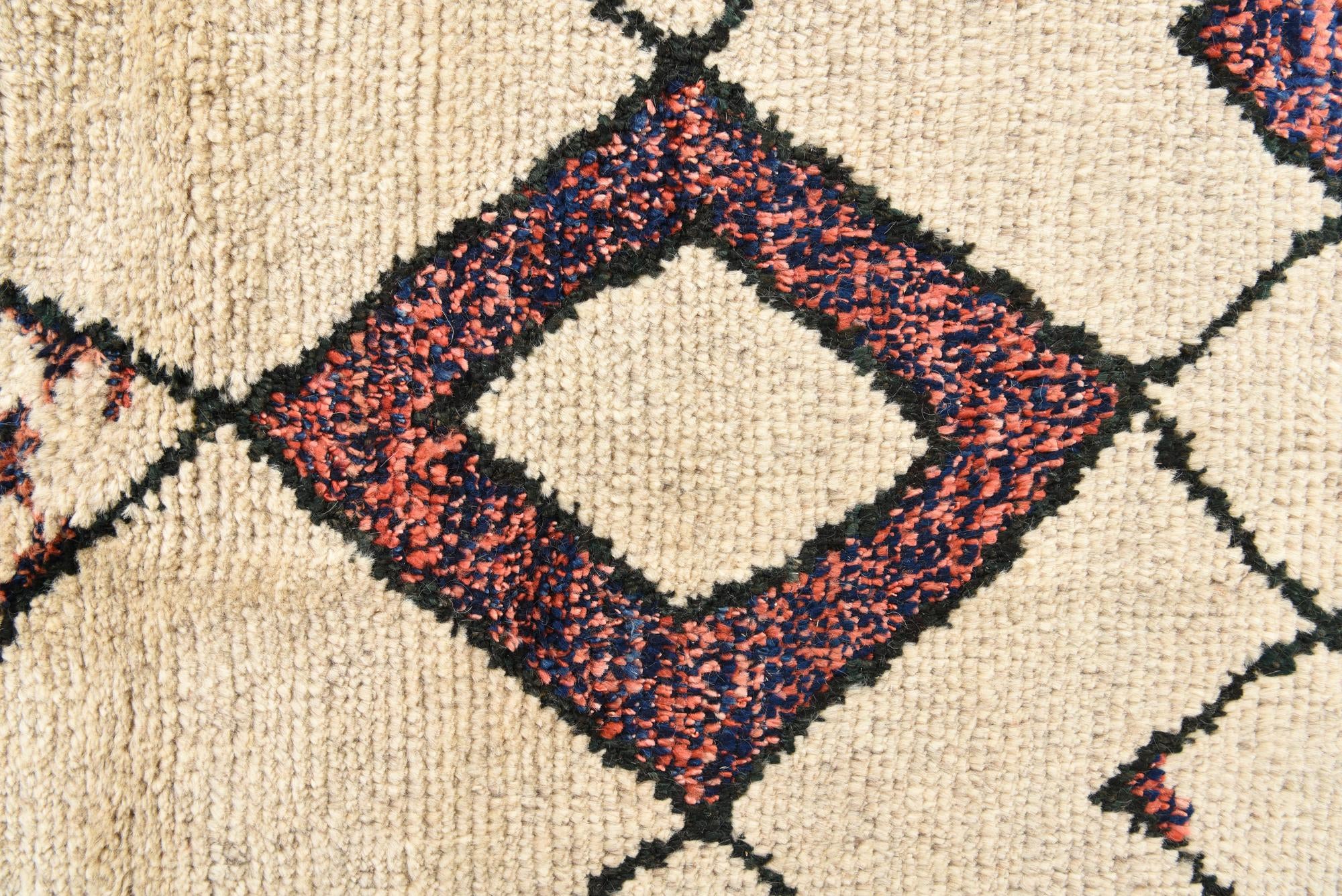 8' x 10' Hand Knotted Moroccan Wool Rug