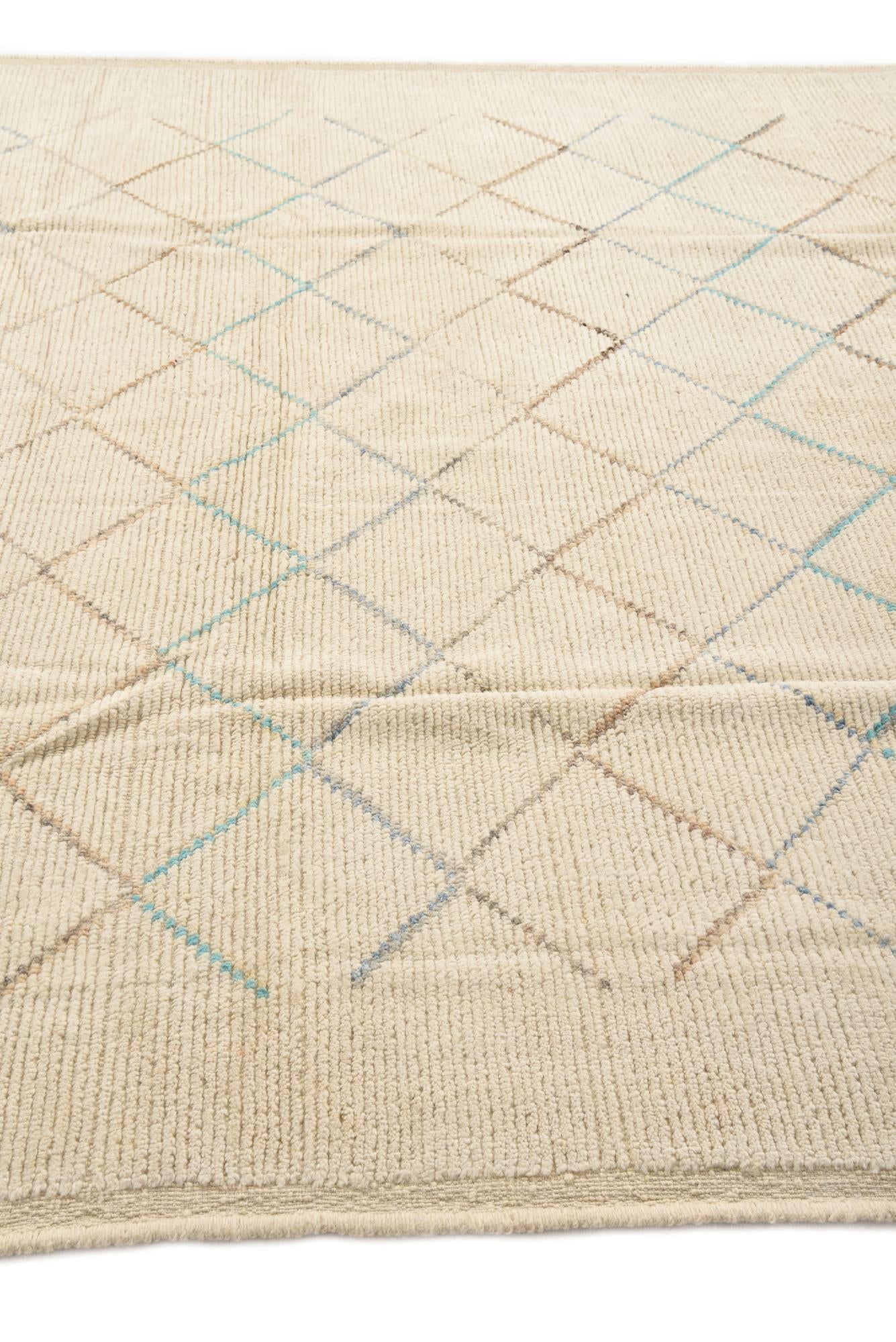 8' 4 x 10' 4 Hand Knotted Moroccan Wool Rug