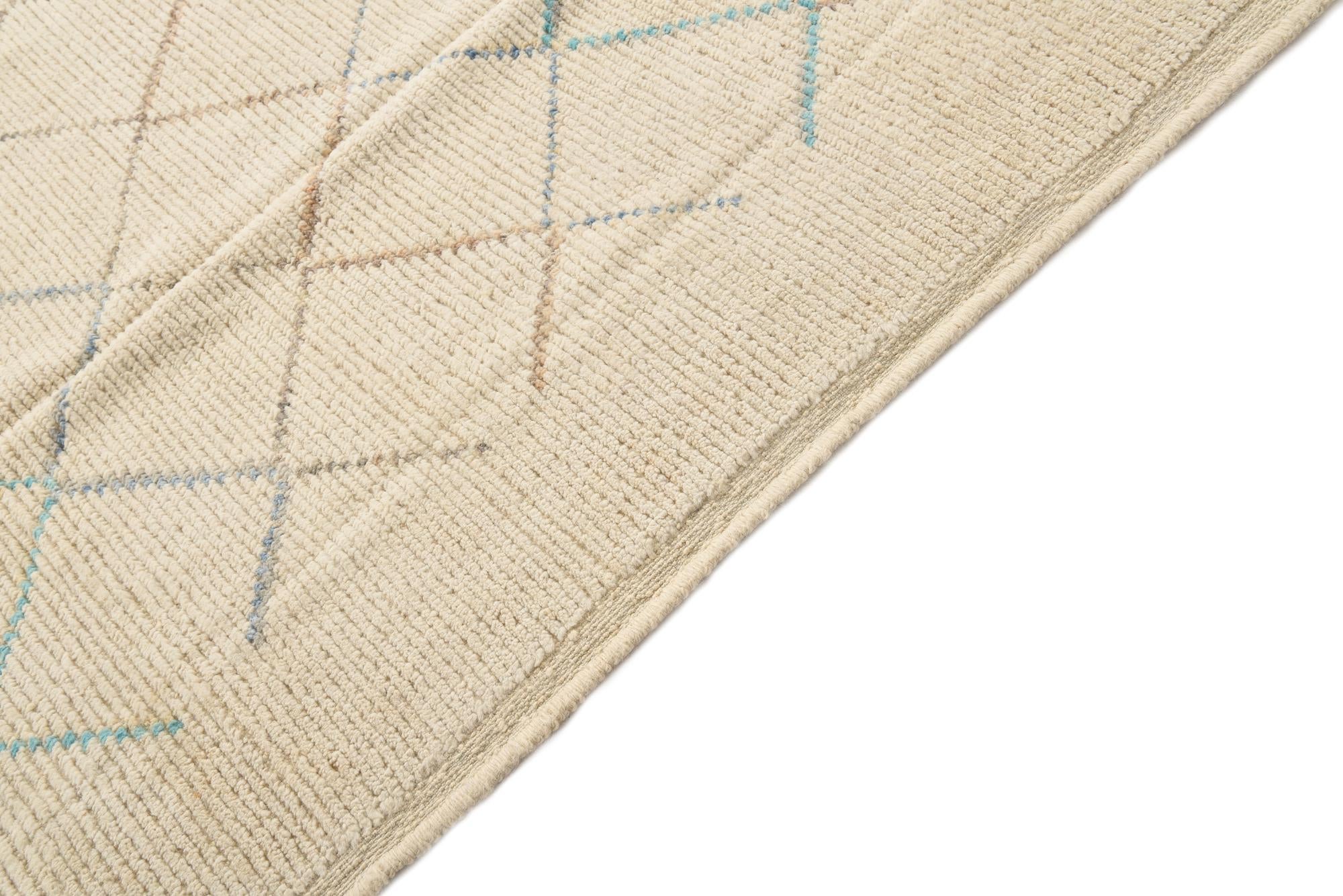 8' 4 x 10' 4 Hand Knotted Moroccan Wool Rug