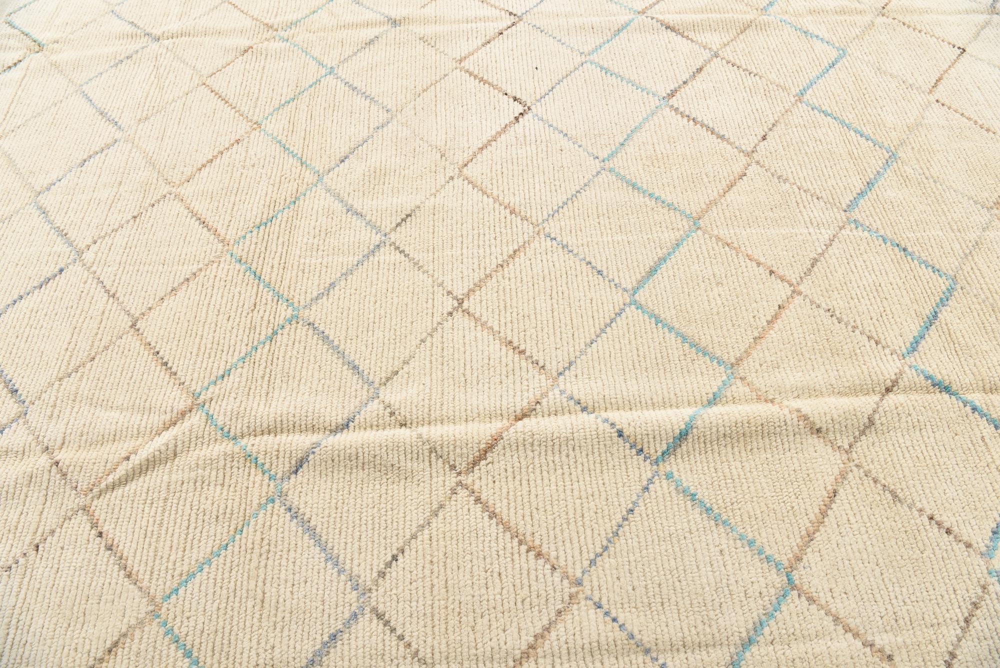 8' 4 x 10' 4 Hand Knotted Moroccan Wool Rug
