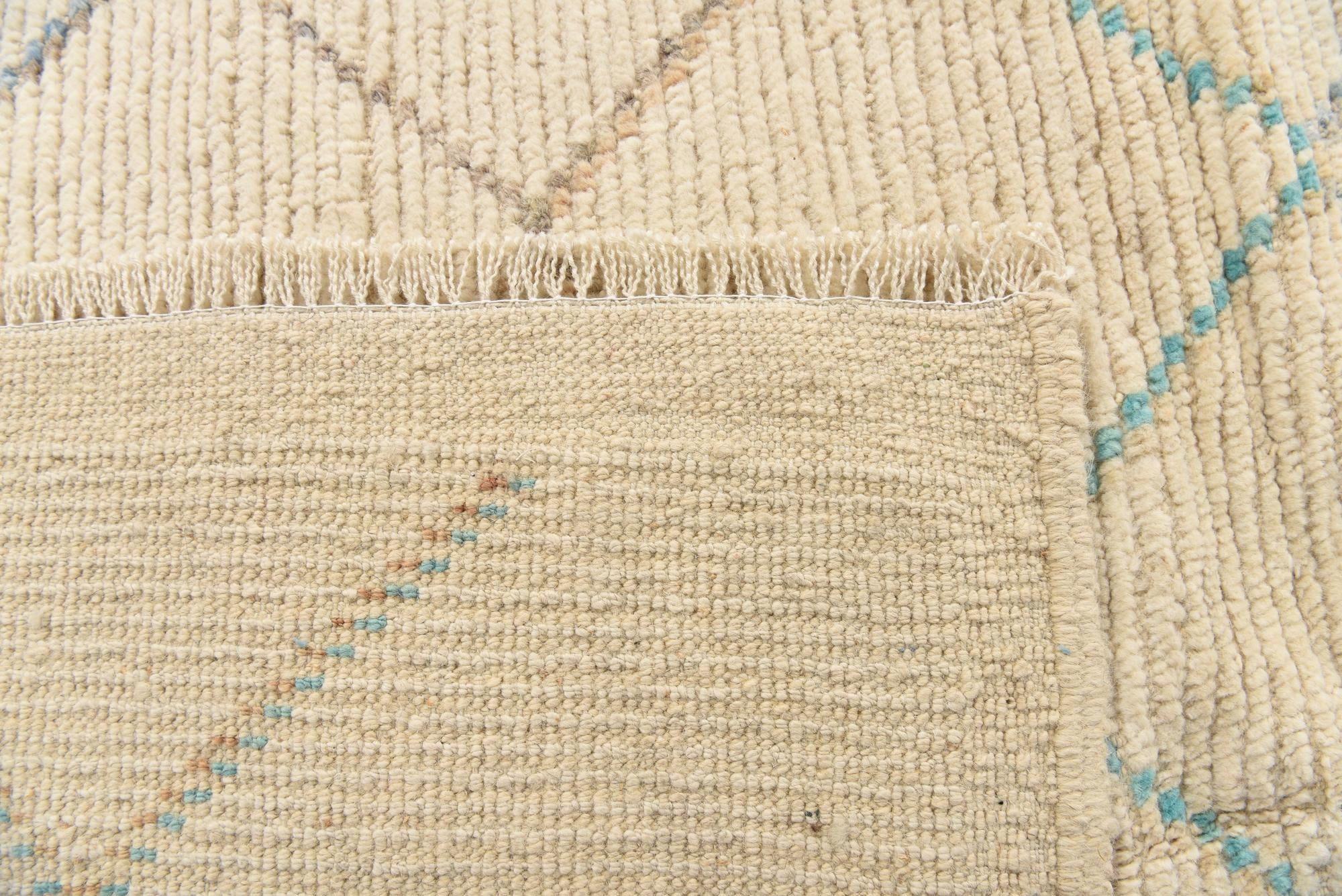 8' 4 x 10' 4 Hand Knotted Moroccan Wool Rug