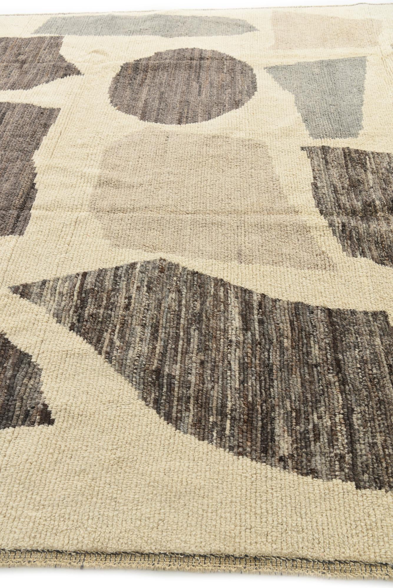 9' 4 x 12' 2 Hand Knotted Moroccan Wool Rug