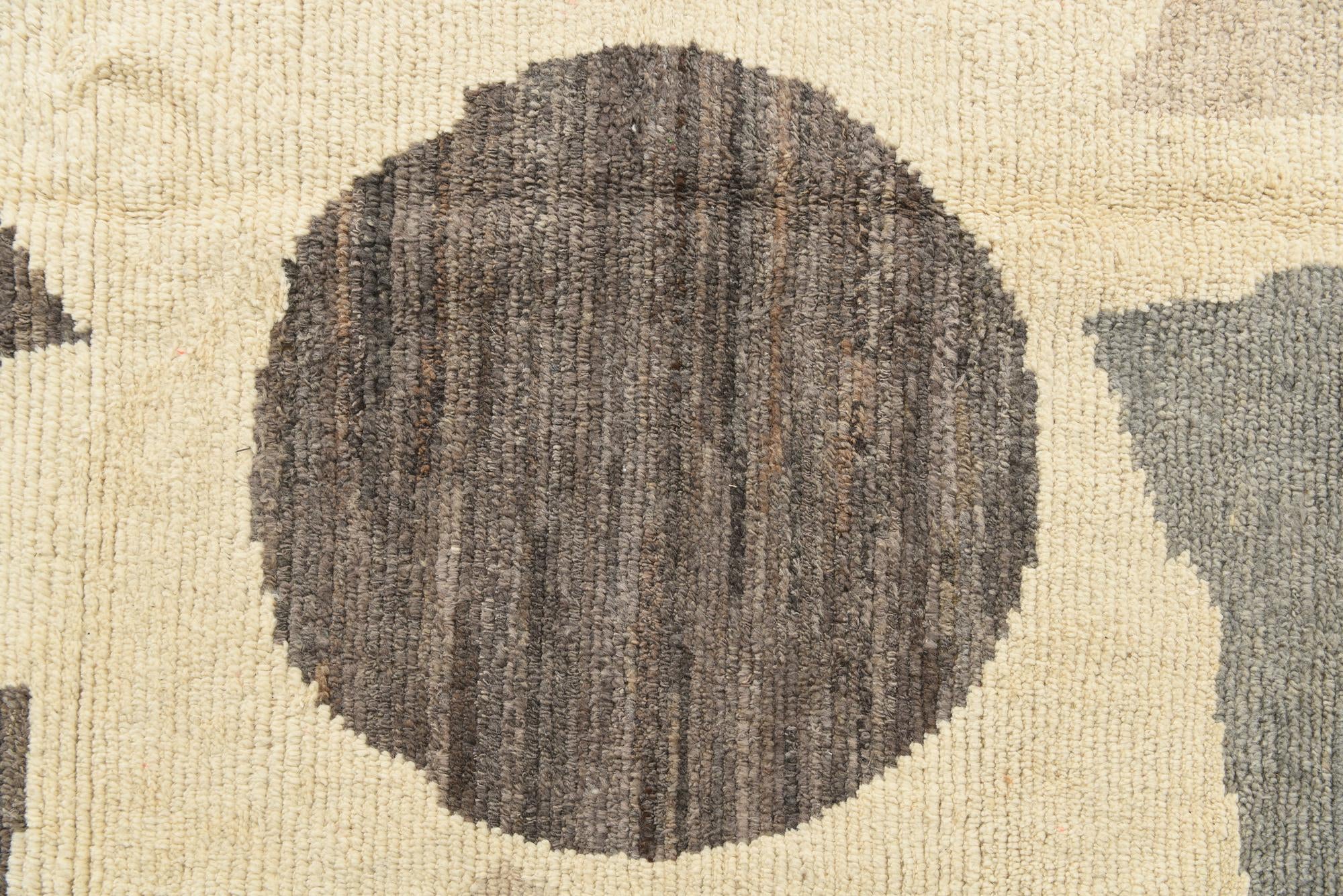 9' 4 x 12' 2 Hand Knotted Moroccan Wool Rug