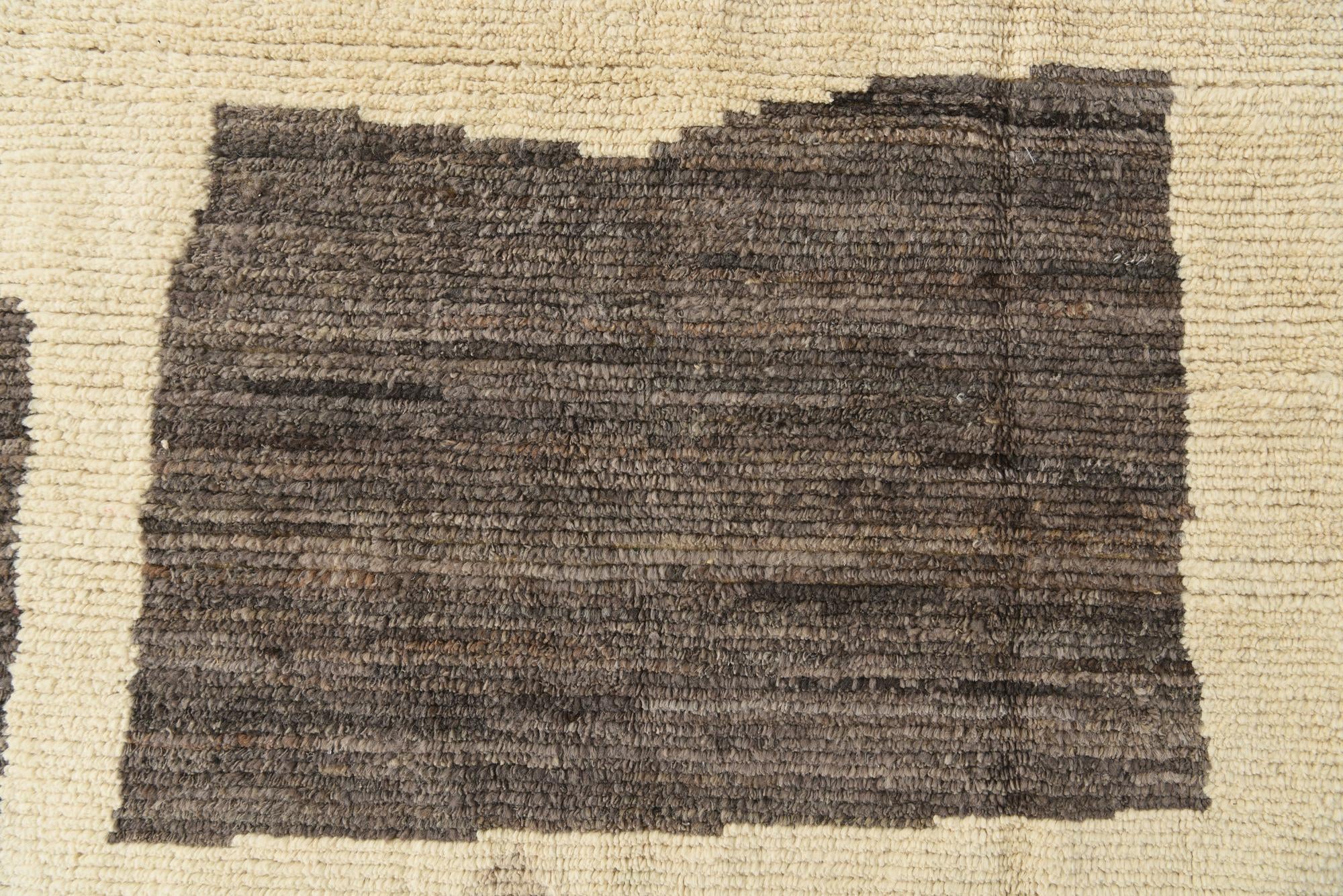 9' 4 x 12' 2 Hand Knotted Moroccan Wool Rug