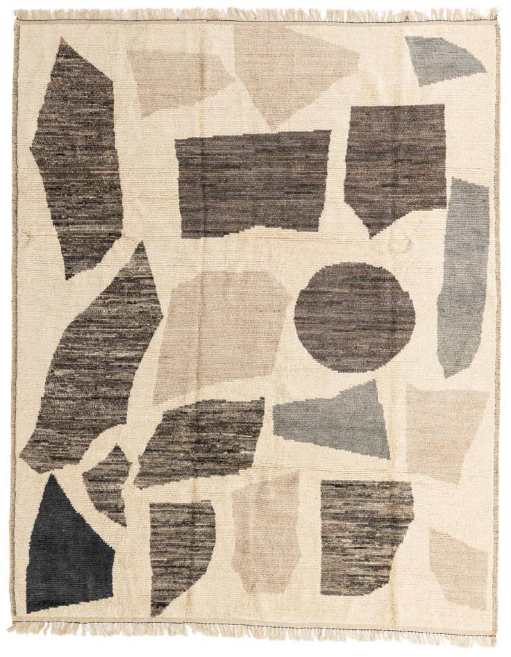 Detail image of 9' 4 x 12' 2 Hand Knotted Moroccan Wool Rug
